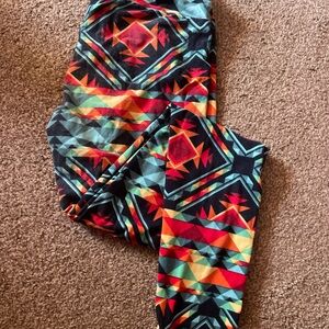 LuLaRoe Multicolor Geometric Leggings